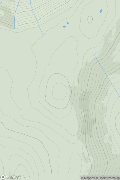 Thumbnail image for Carnedd y Filiast [Barmouth to Betws-y-Coed and Bala] showing contour plot for surrounding peak